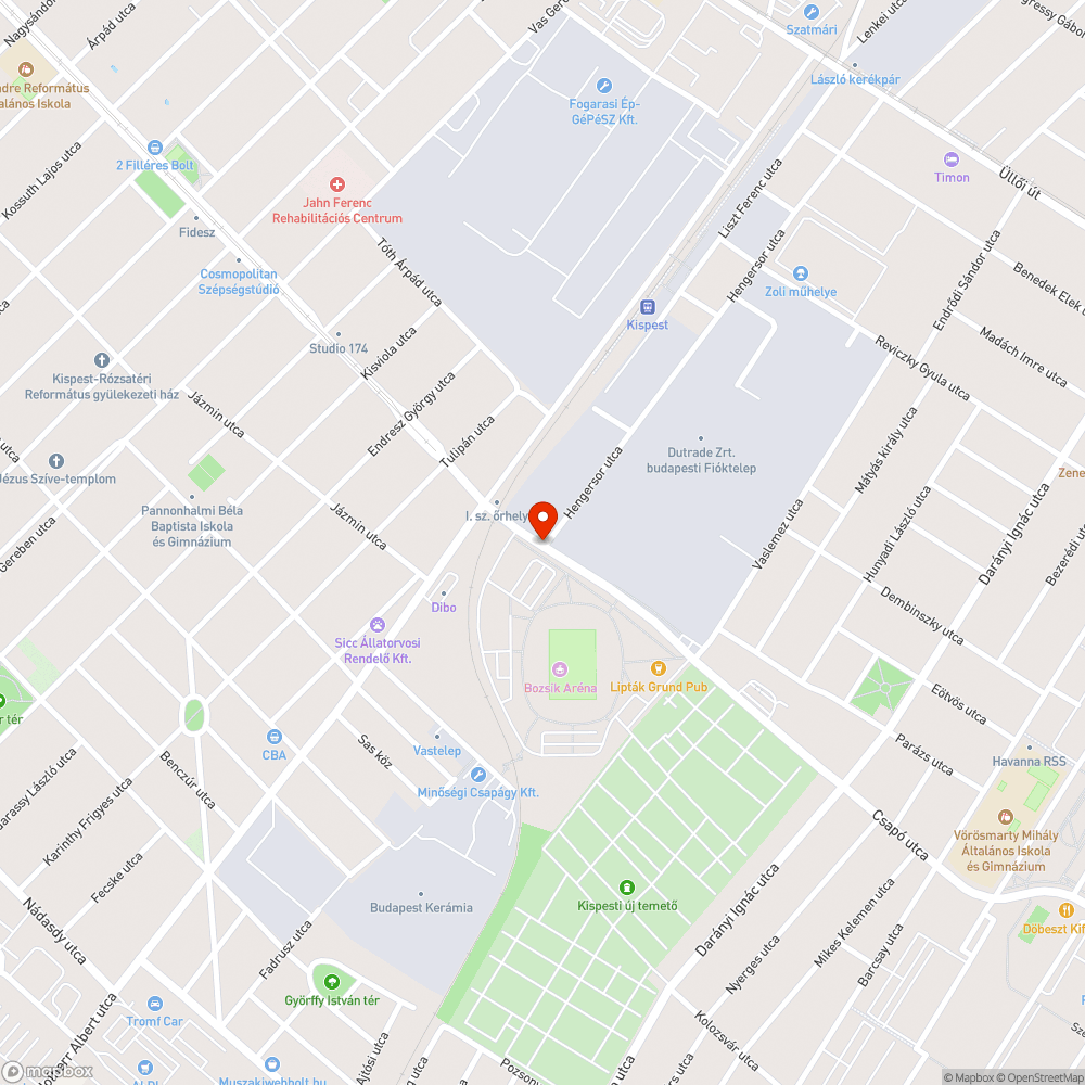 Gyalogátkelő felfestése bejelentés helye