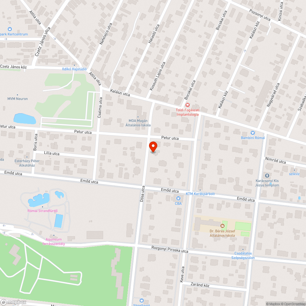 Felújítással eltüntetett padok az Emőd utcában bejelentés helye