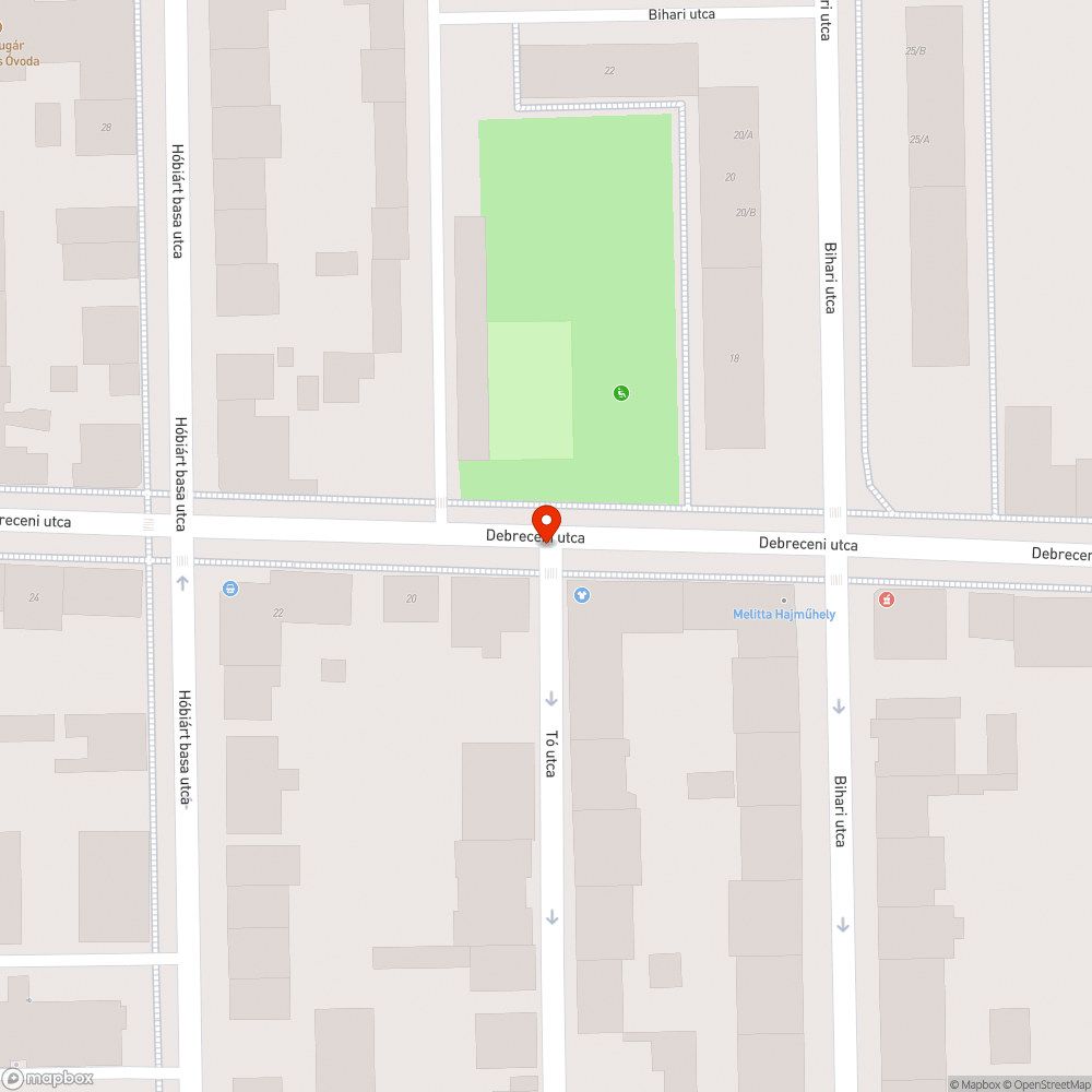 Megdőlt tábla bejelentés helye