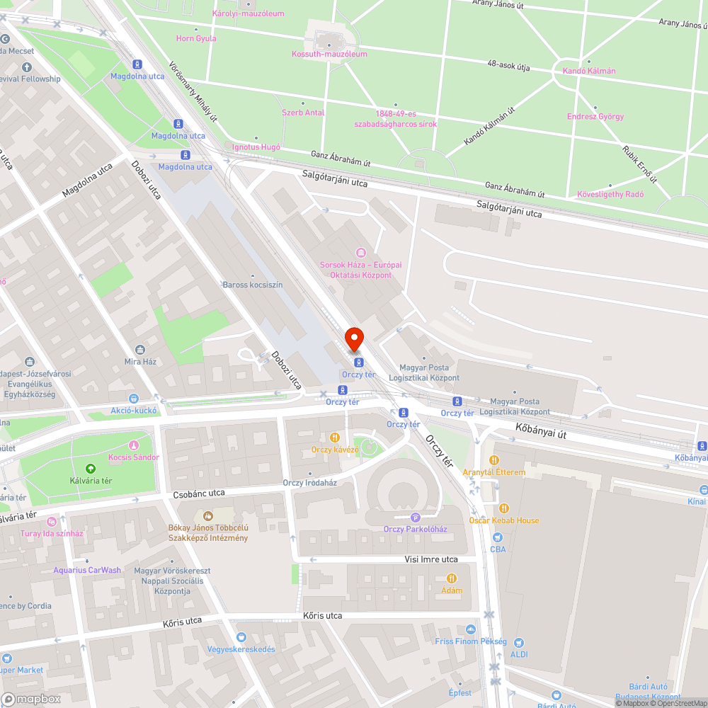 Döglött madártetem bejelentés helye