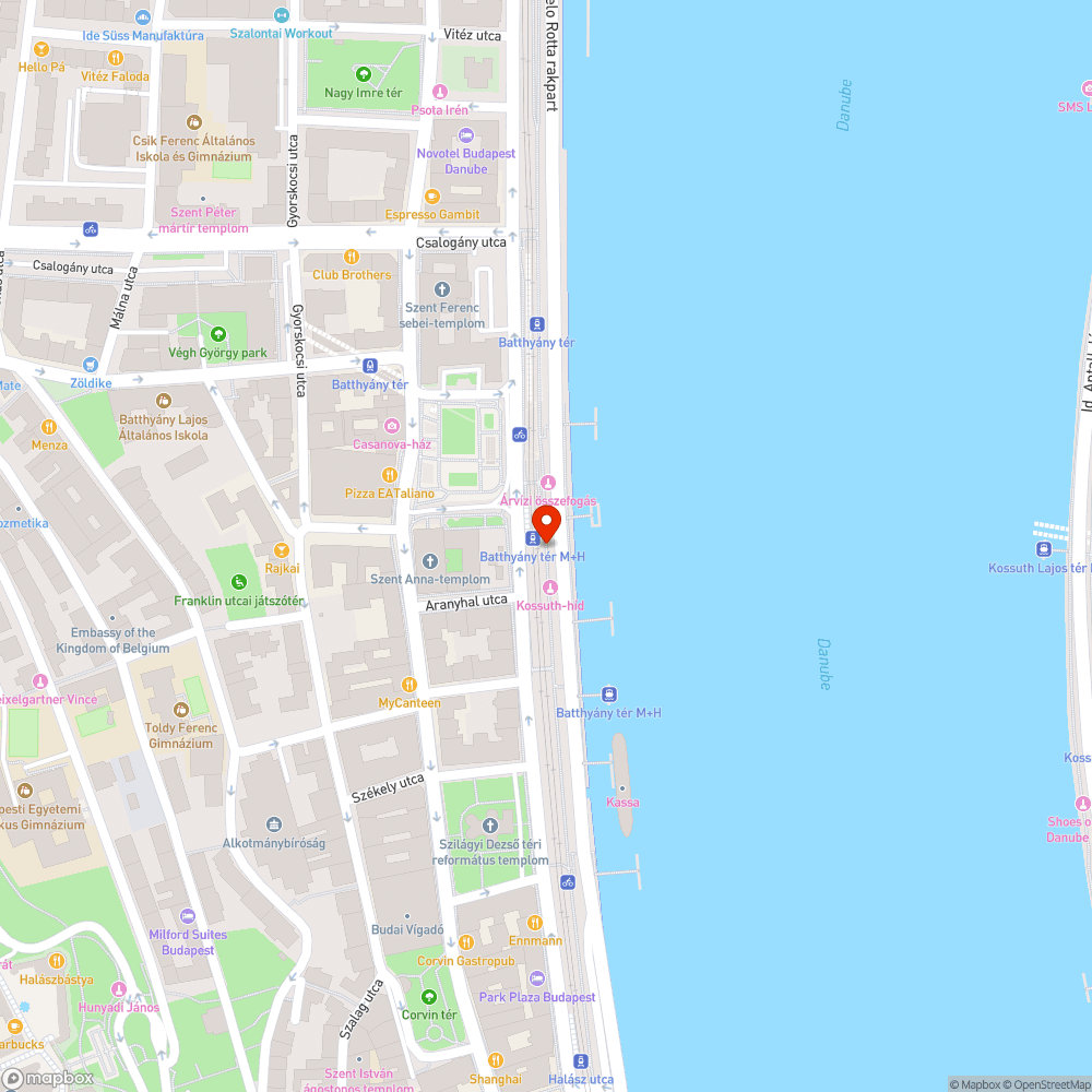 Koszos megálló bejelentés helye