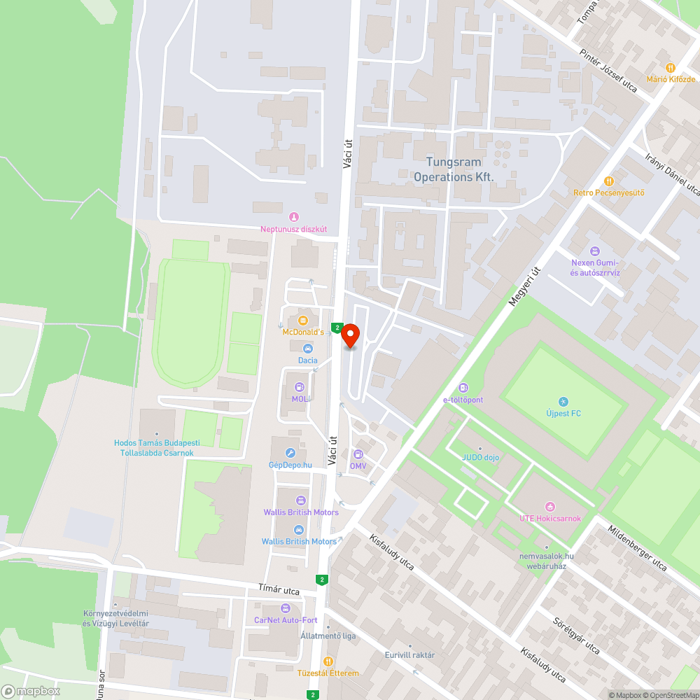 Balesetveszélyes útbeszakadás bejelentés helye