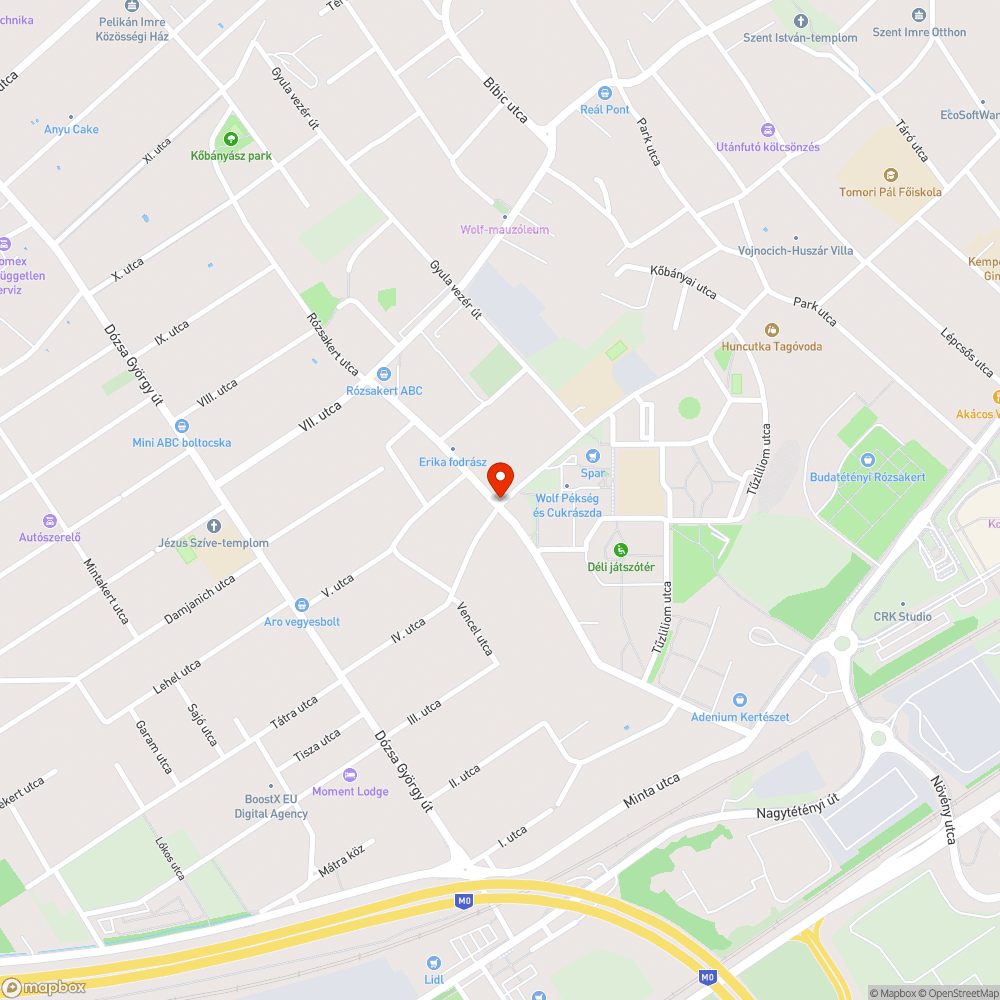 Kereszteződés belátását segítő tükör bejelentés helye