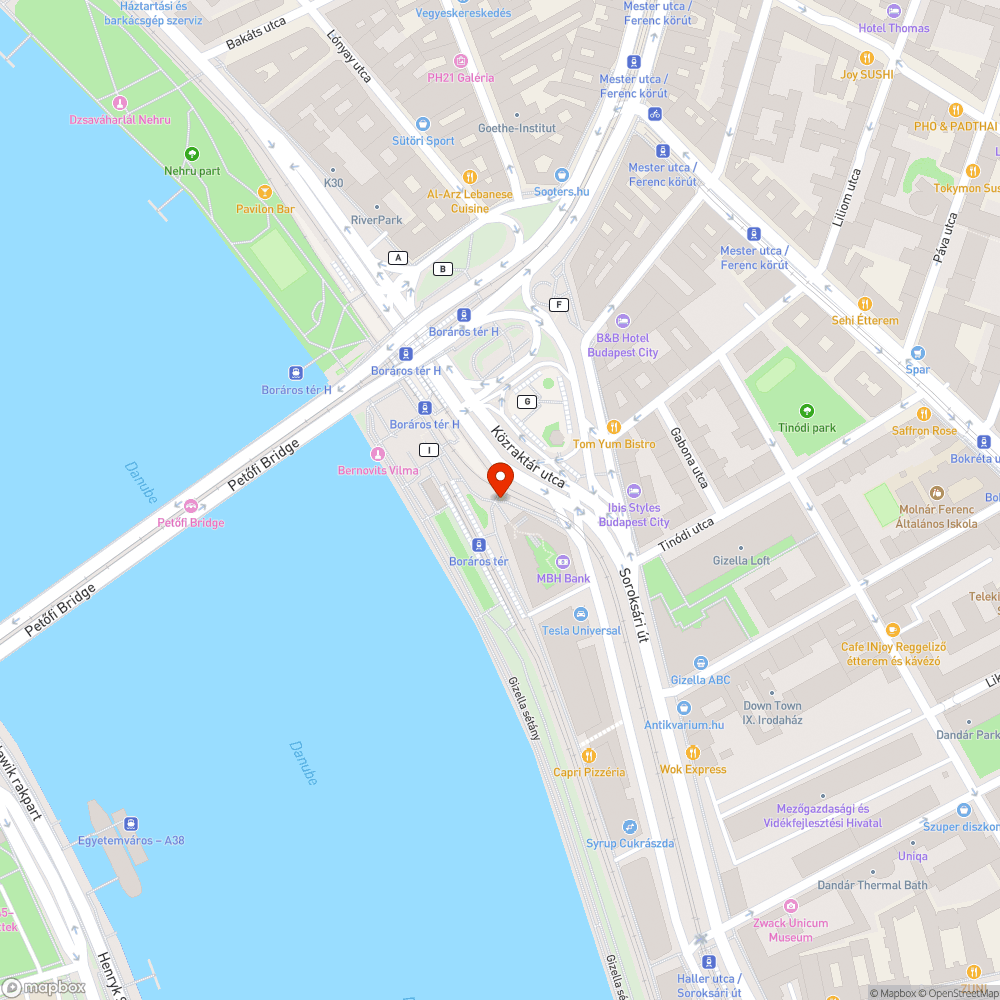 Köztéri óra pontatlan bejelentés helye