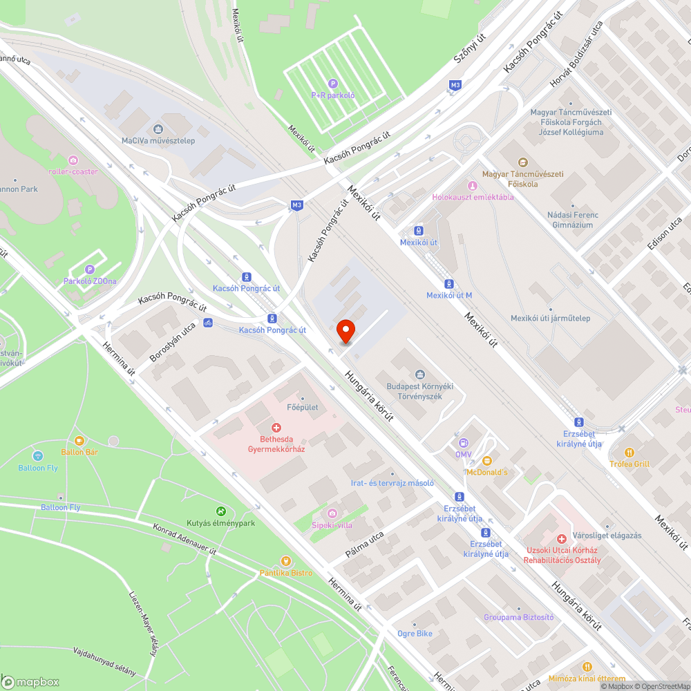 P a fán bejelentés helye