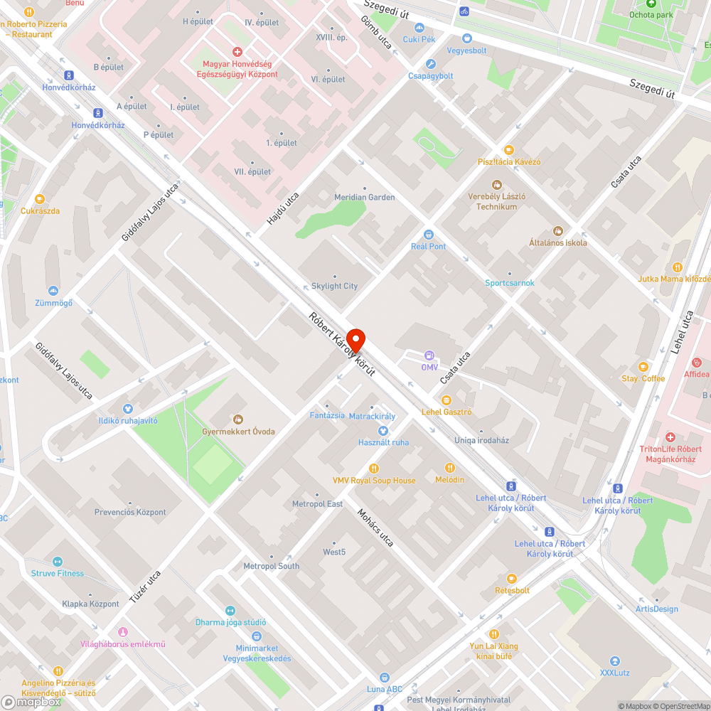 Újra több és hatalmas kátyú, téglányi aszfalttörmelék a Róbert Károly körúti felüljárón! bejelentés helye