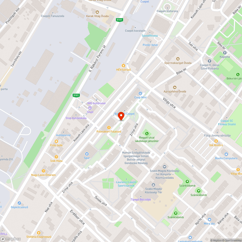 Eső esetén "nincs járda" bejelentés helye