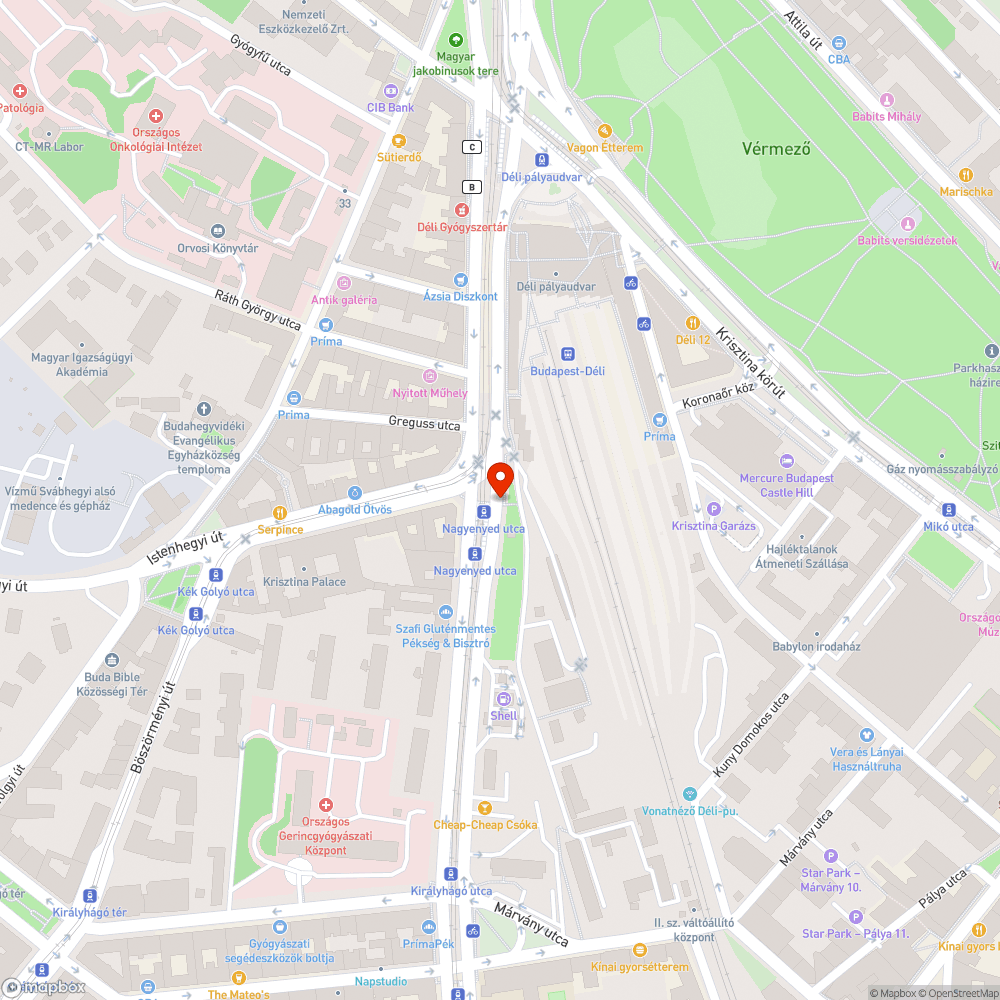 Lepukkant koszfészek a Déli Pályaudvar mellett bejelentés helye