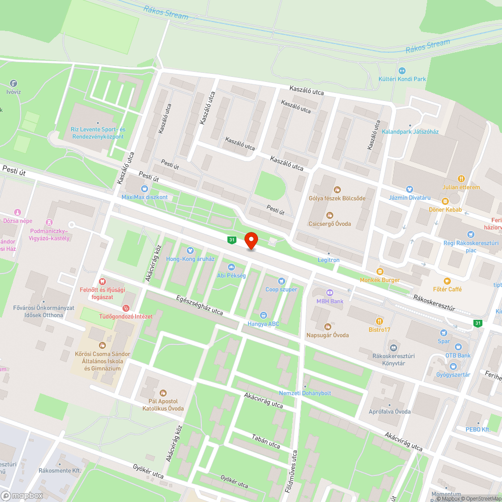 Szeméttel teli bejelentés helye