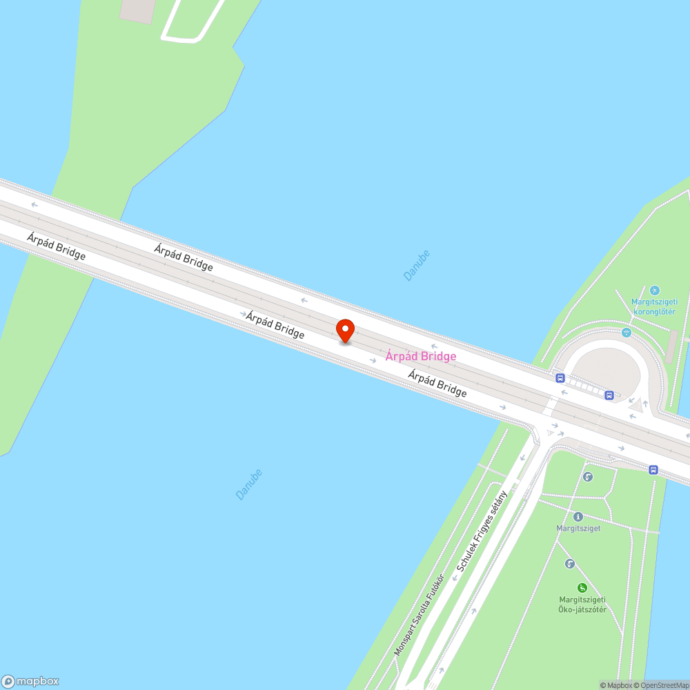 Nagy hézag az Árpád hídon bejelentés helye