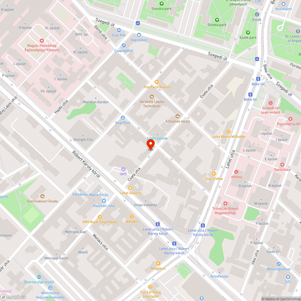 Megsüllyedt útburkolat bejelentés helye