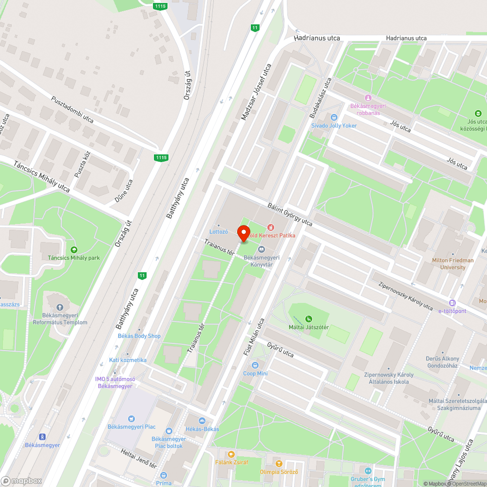 Szétesett ivókút bejelentés helye