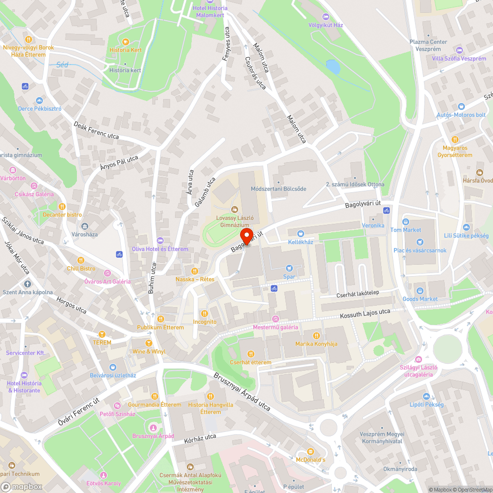 Nem záródó kapu bejelentés helye