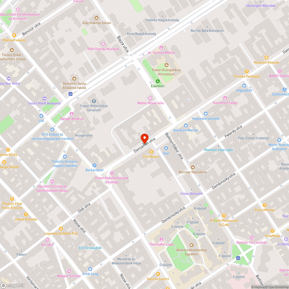 Hiányos sövénysor a Damjanich utcában bejelentés helye