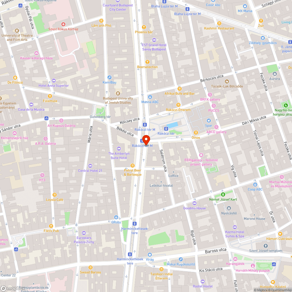 Rákóczi tér szégyenfoltja bejelentés helye