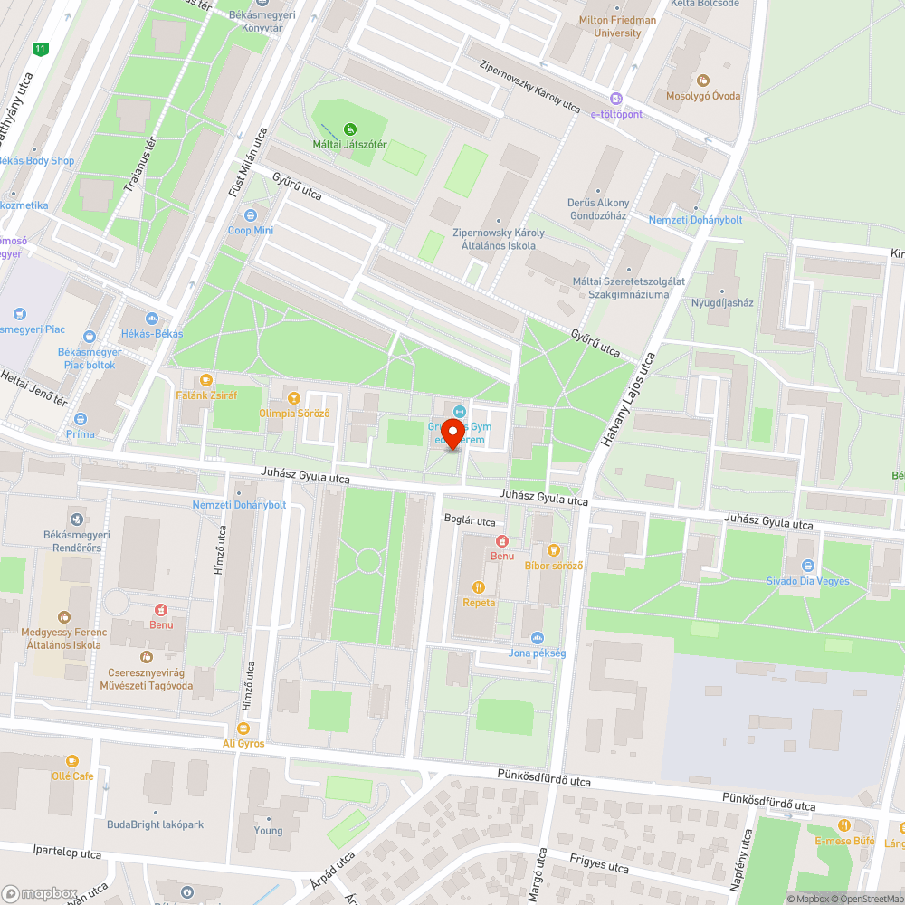 Szétesett kuka bejelentés helye