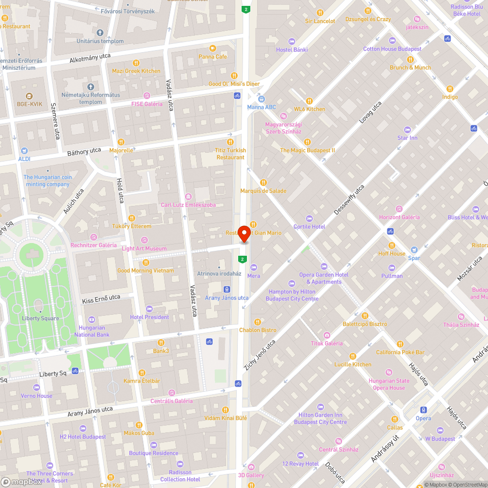 Lekopott a Bajcsy-Zsilinszky úti busz-kerékpársáv jelzése bejelentés helye