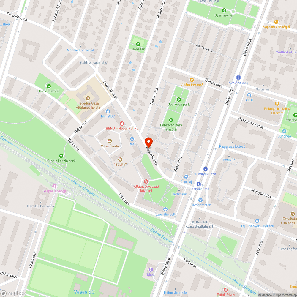 Hiányzó fa bejelentés helye