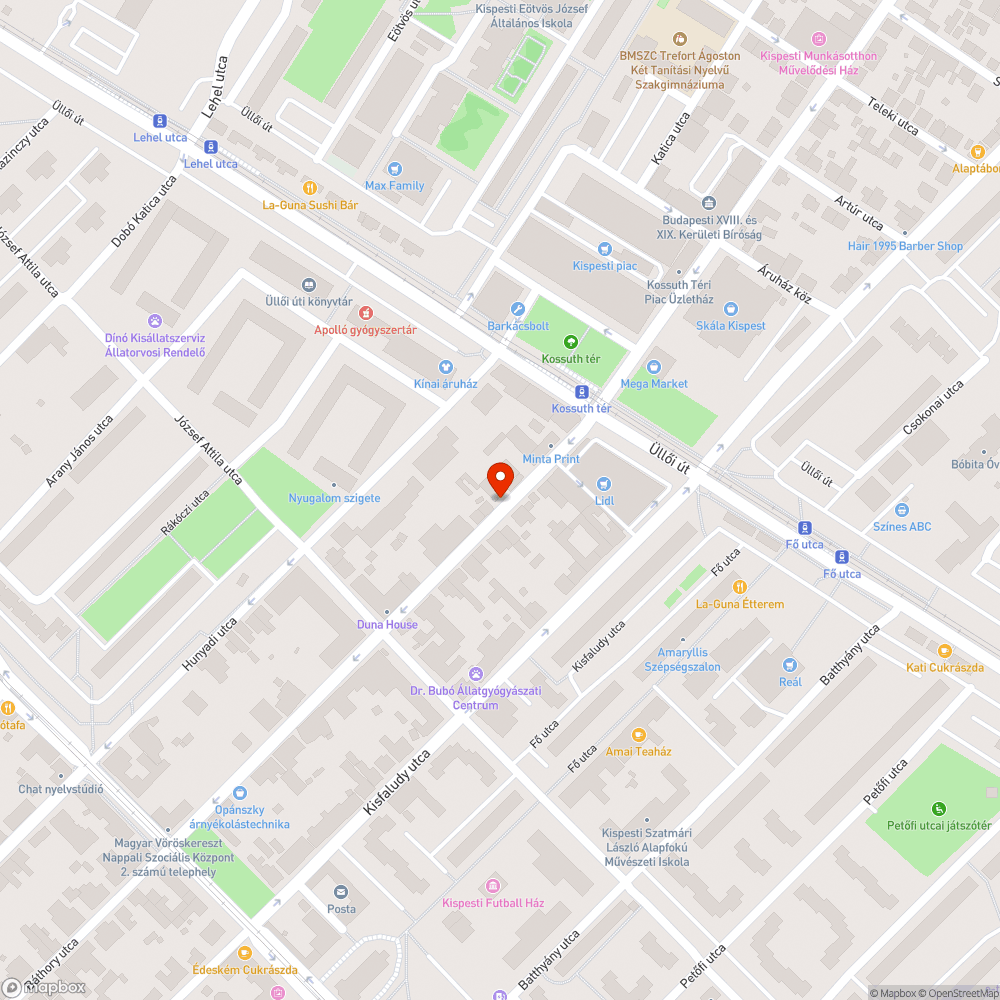 Üres oszlop bejelentés helye