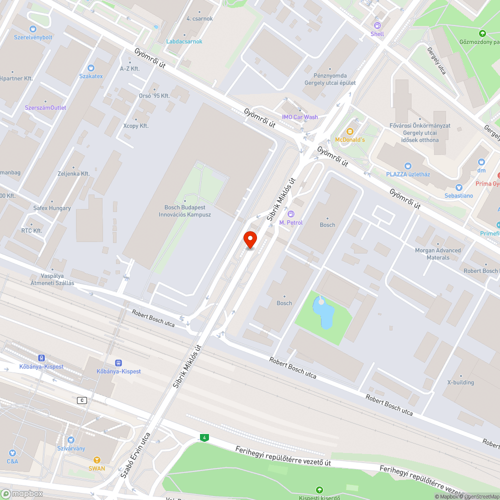 Eltömődött csatorna bejelentés helye