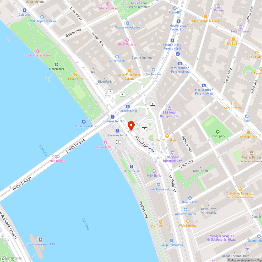 Graffitik Boráros tér bejelentés helye