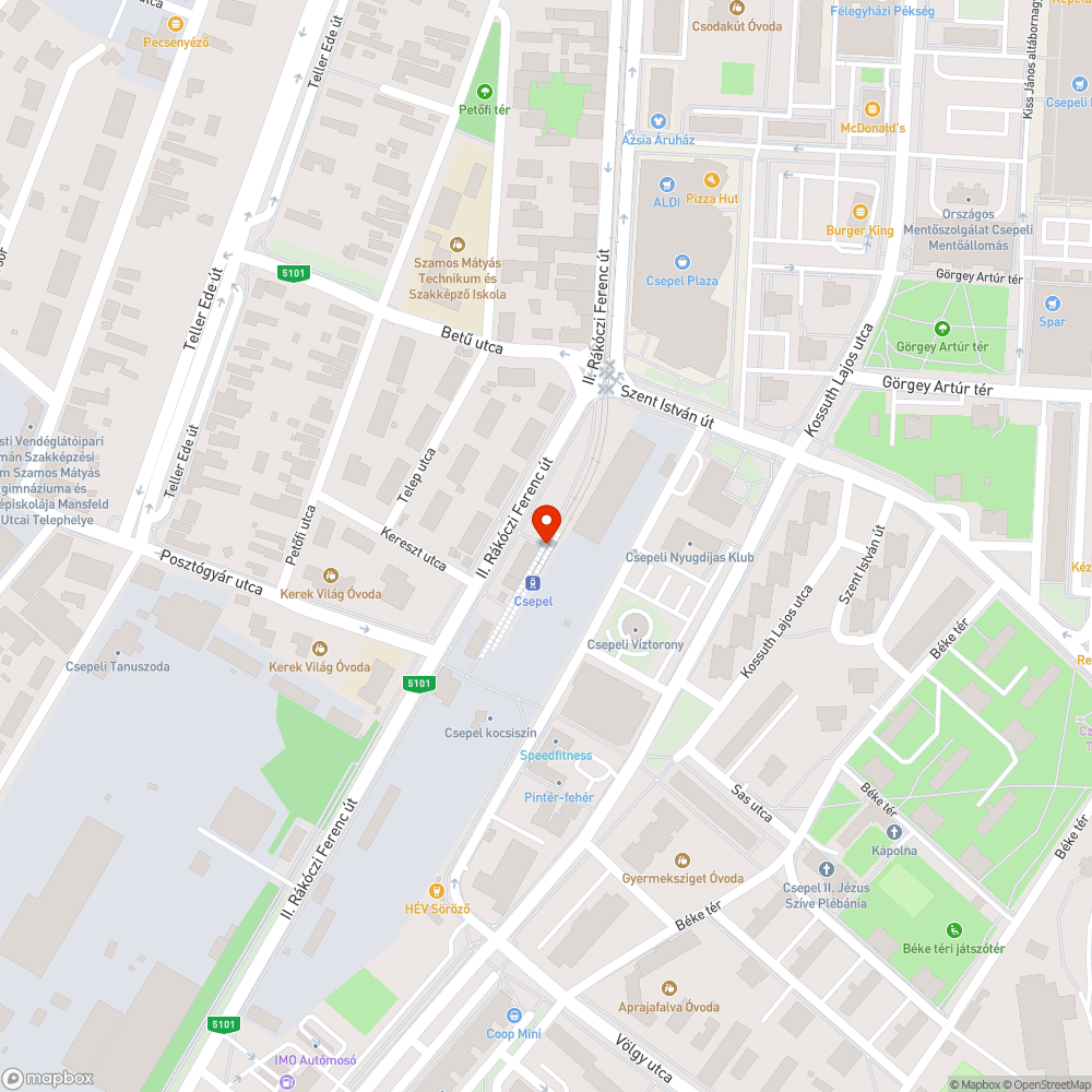 Megsüllyedt peron bejelentés helye