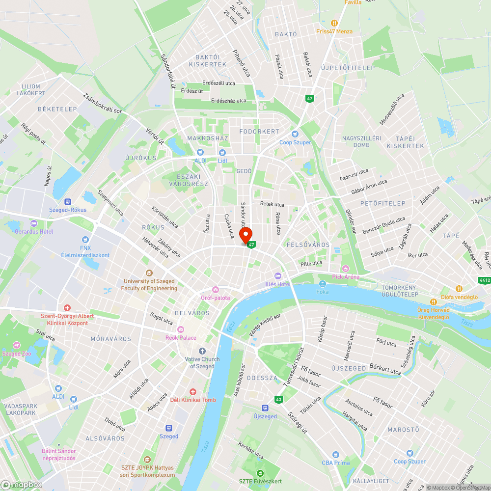 Nyitott szerelődoboz bejelentés helye