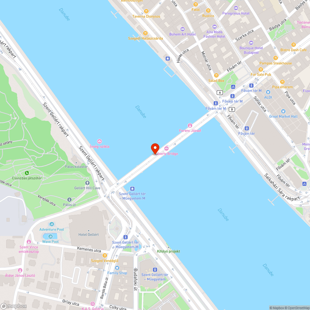 Graffitik a hídon bejelentés helye