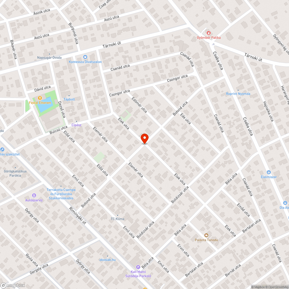 Közterületen hagyott autó bejelentés helye