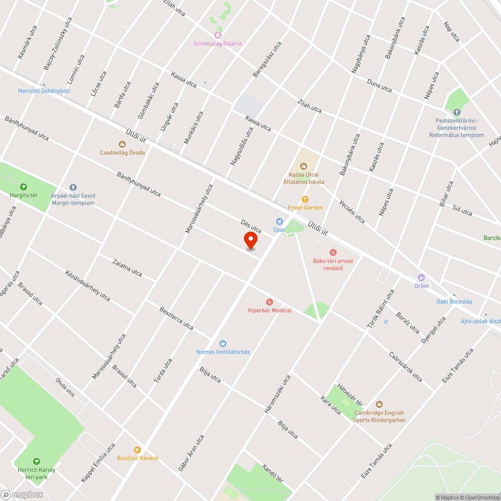 Lámpa nem világít - Gyulafehérvár utca bejelentés helye