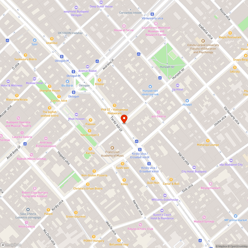 Építkezési törmelék a Teréz körút 4. előtt bejelentés helye