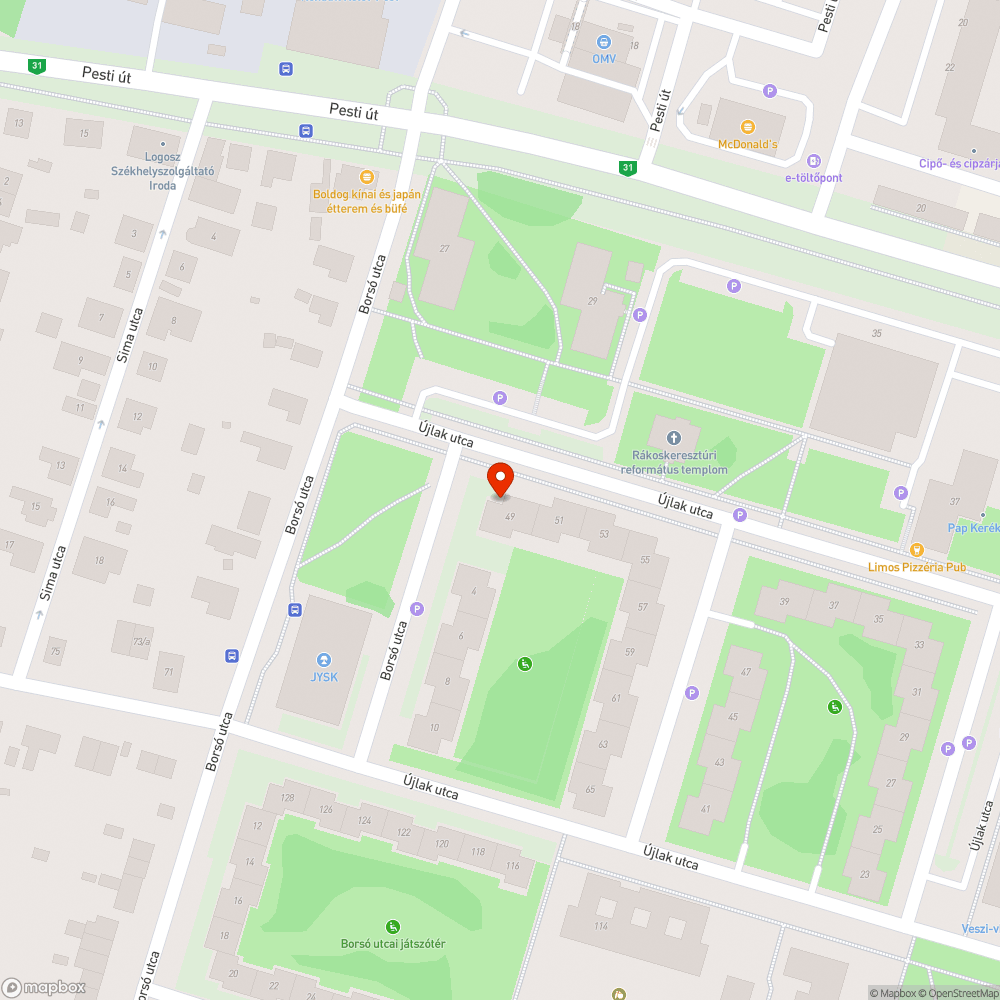 Fa kidölt bejelentés helye