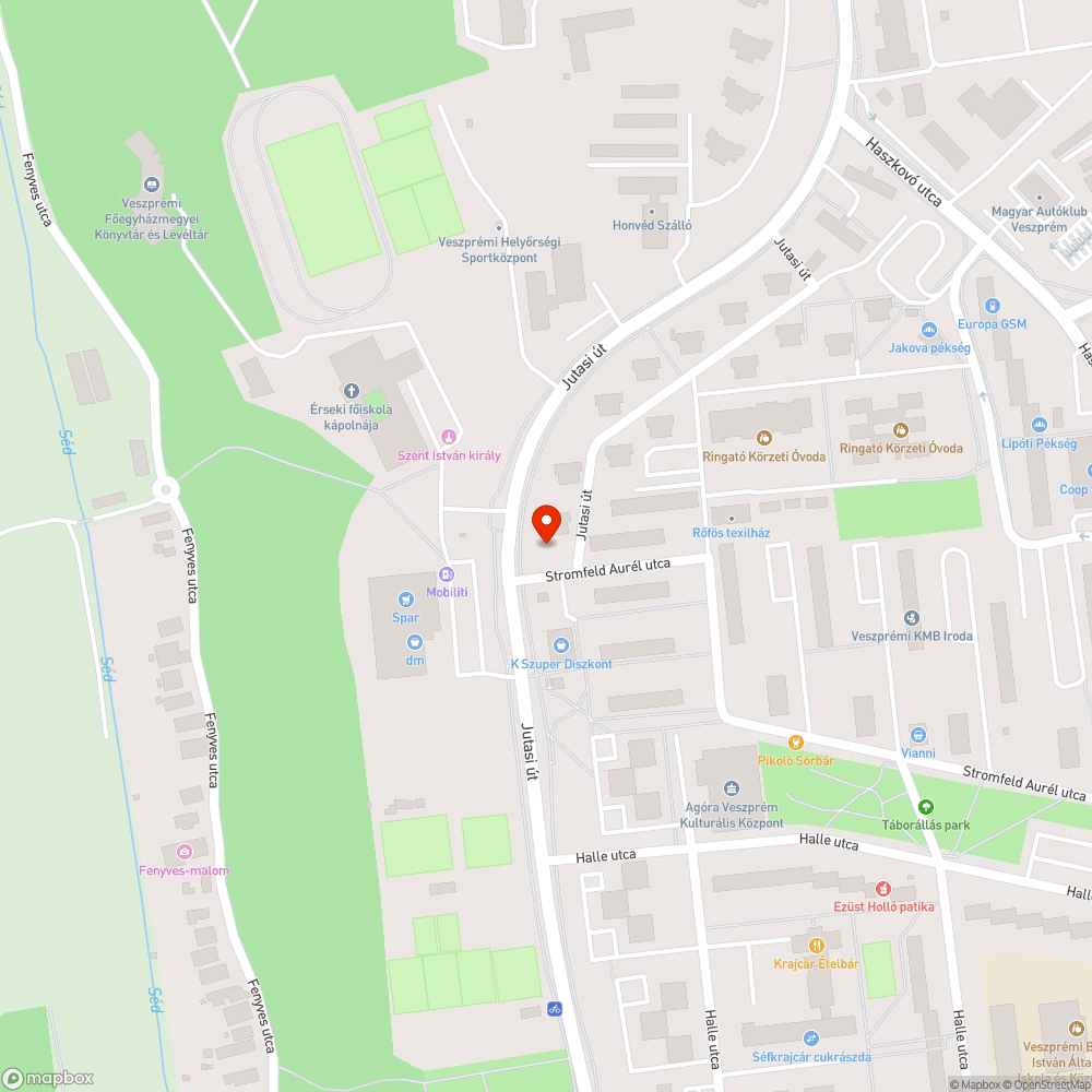 A járda botlásveszélyes Jutasi u. Stromfeld A u összekötő szakaszon bejelentés helye