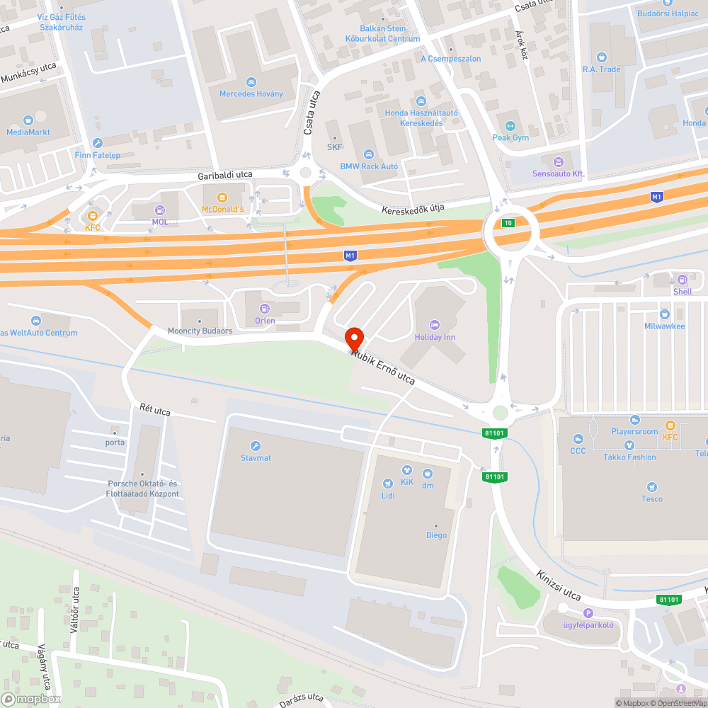 Budaörs pihenőhelyek állapota m1-m7 észak + dél bejelentés helye