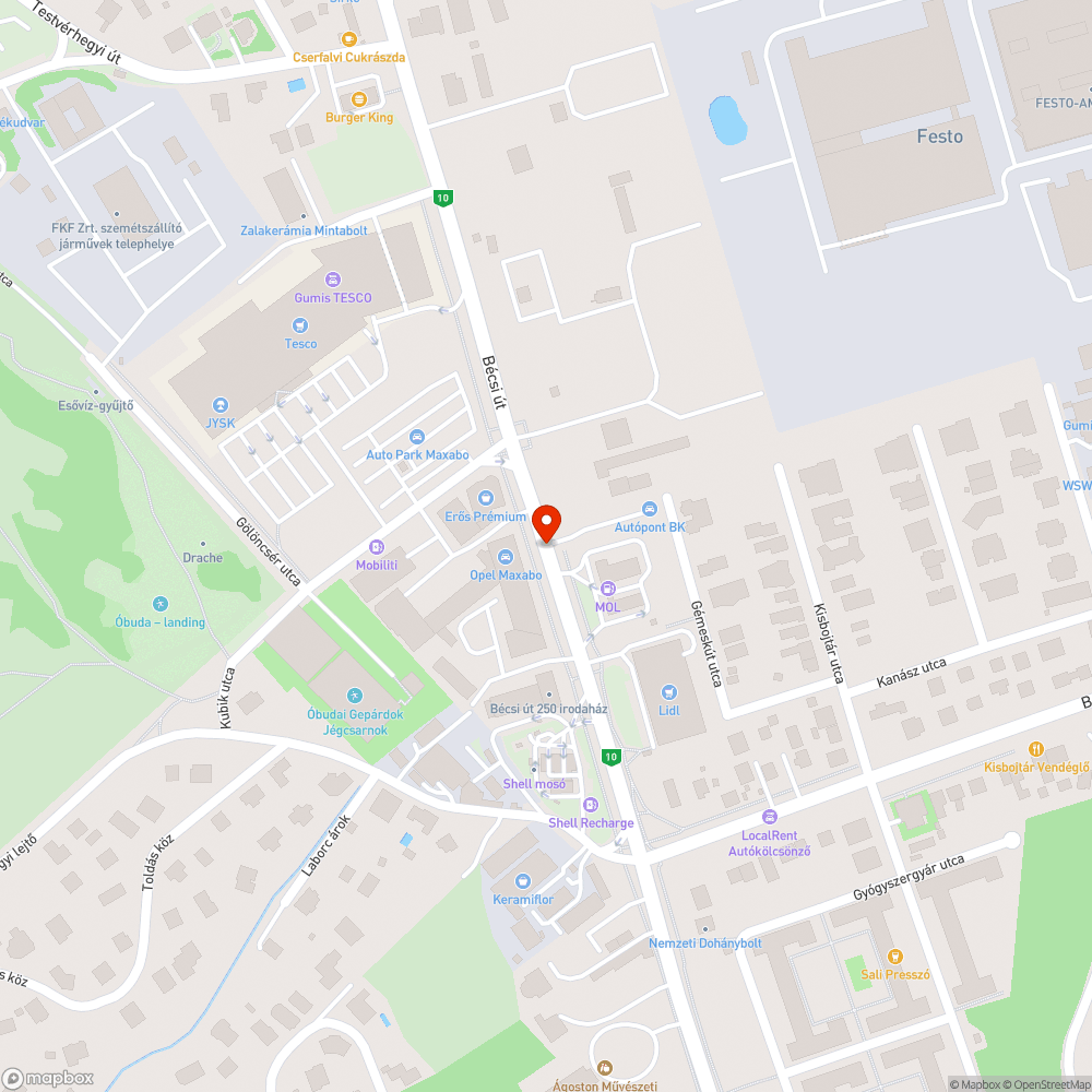 Hatalmas kátyú bejelentés helye