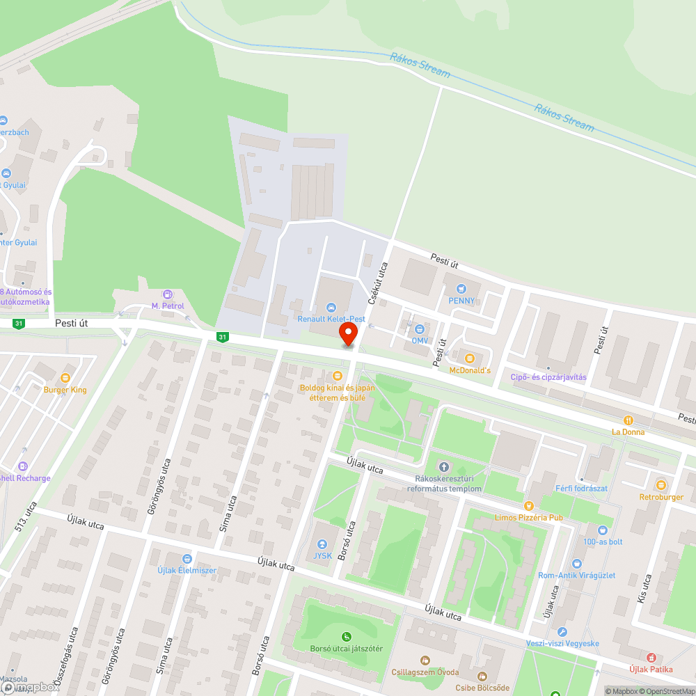 Borsó fényterelő második felvonás bejelentés helye