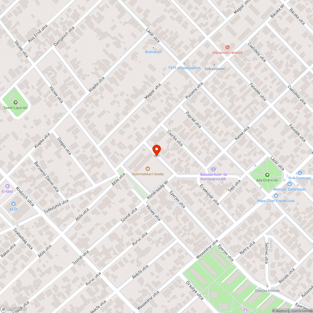 Kráter bejelentés helye