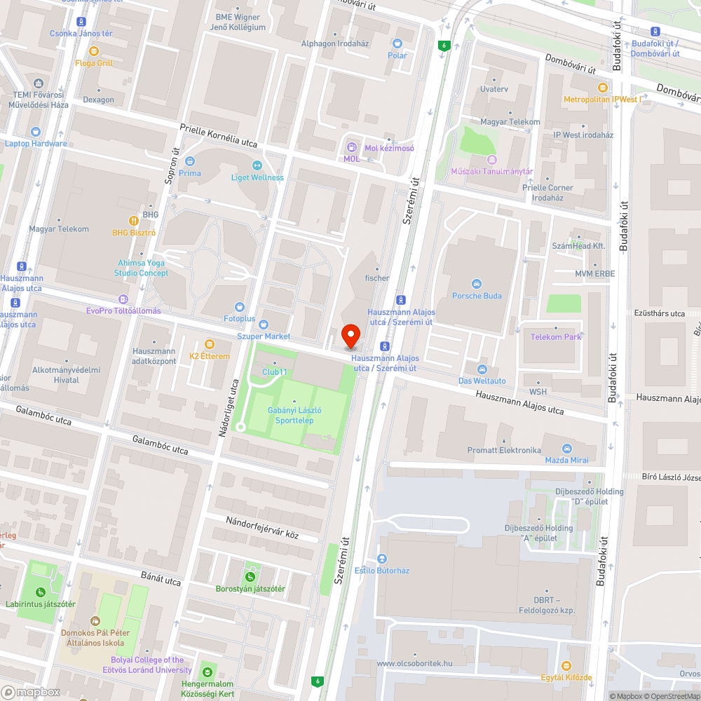 Járhatatlan járda bejelentés helye