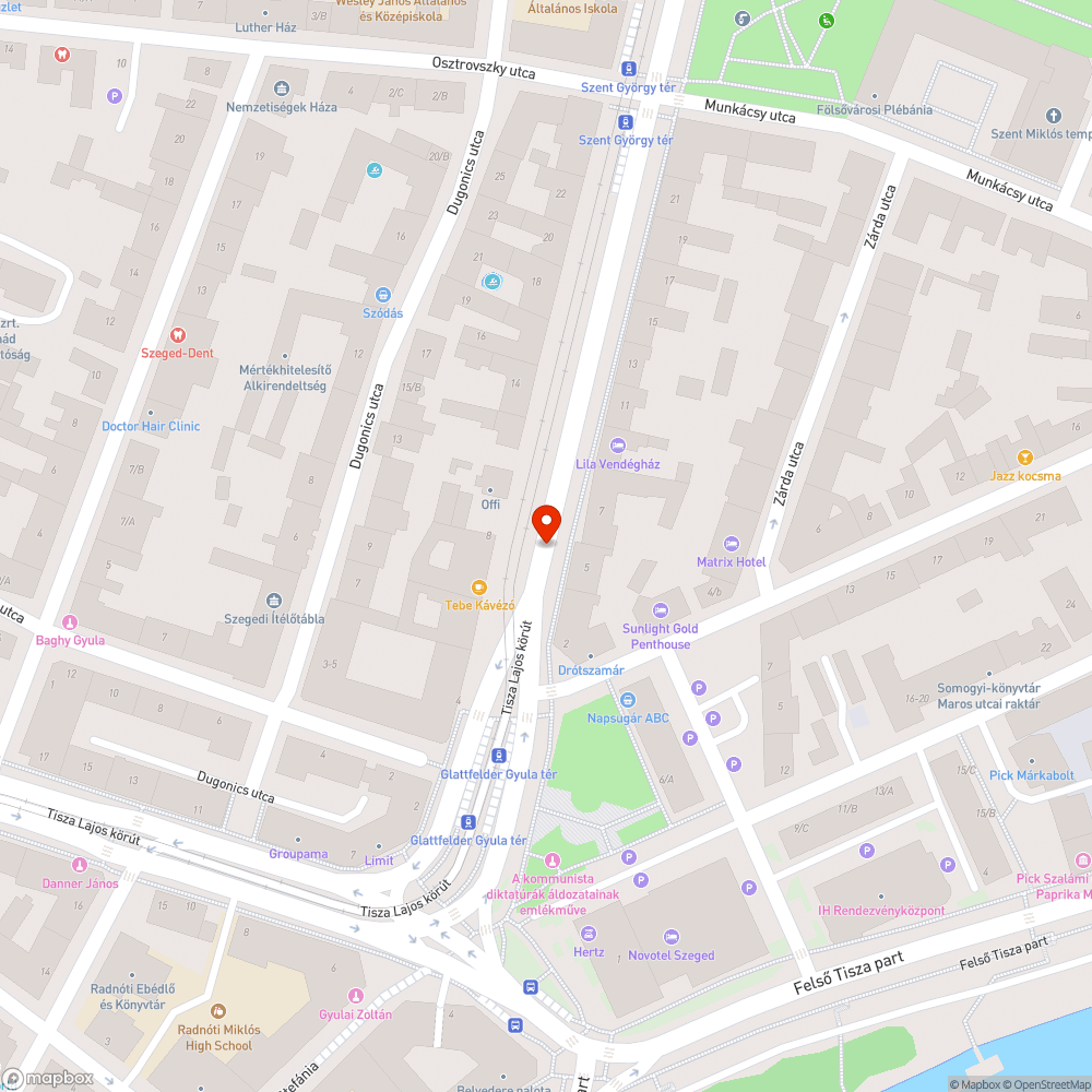 Eldugult csatorna lefolyó bejelentés helye