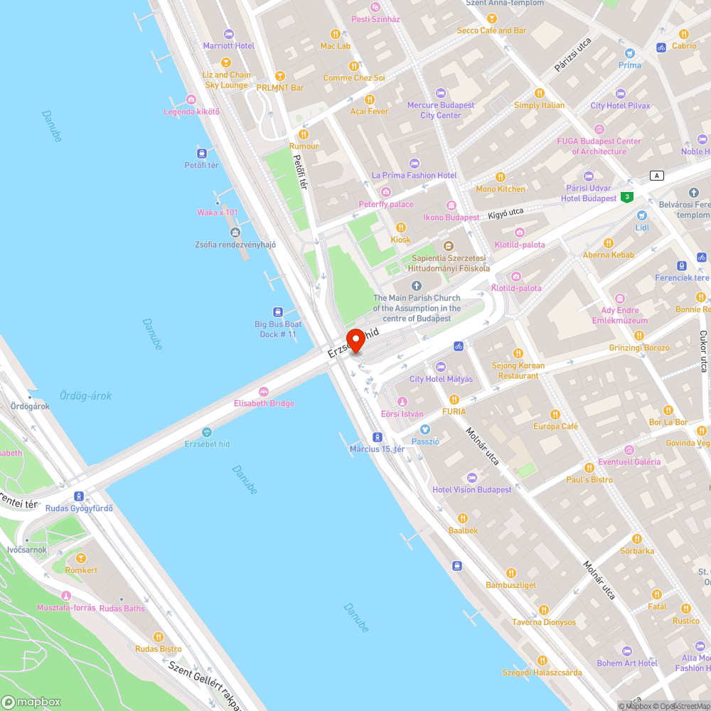 Erzsébet híd alatti új aszfalt minősége bejelentés helye