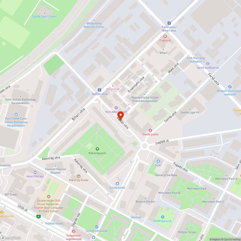 Zebra bejelentés helye