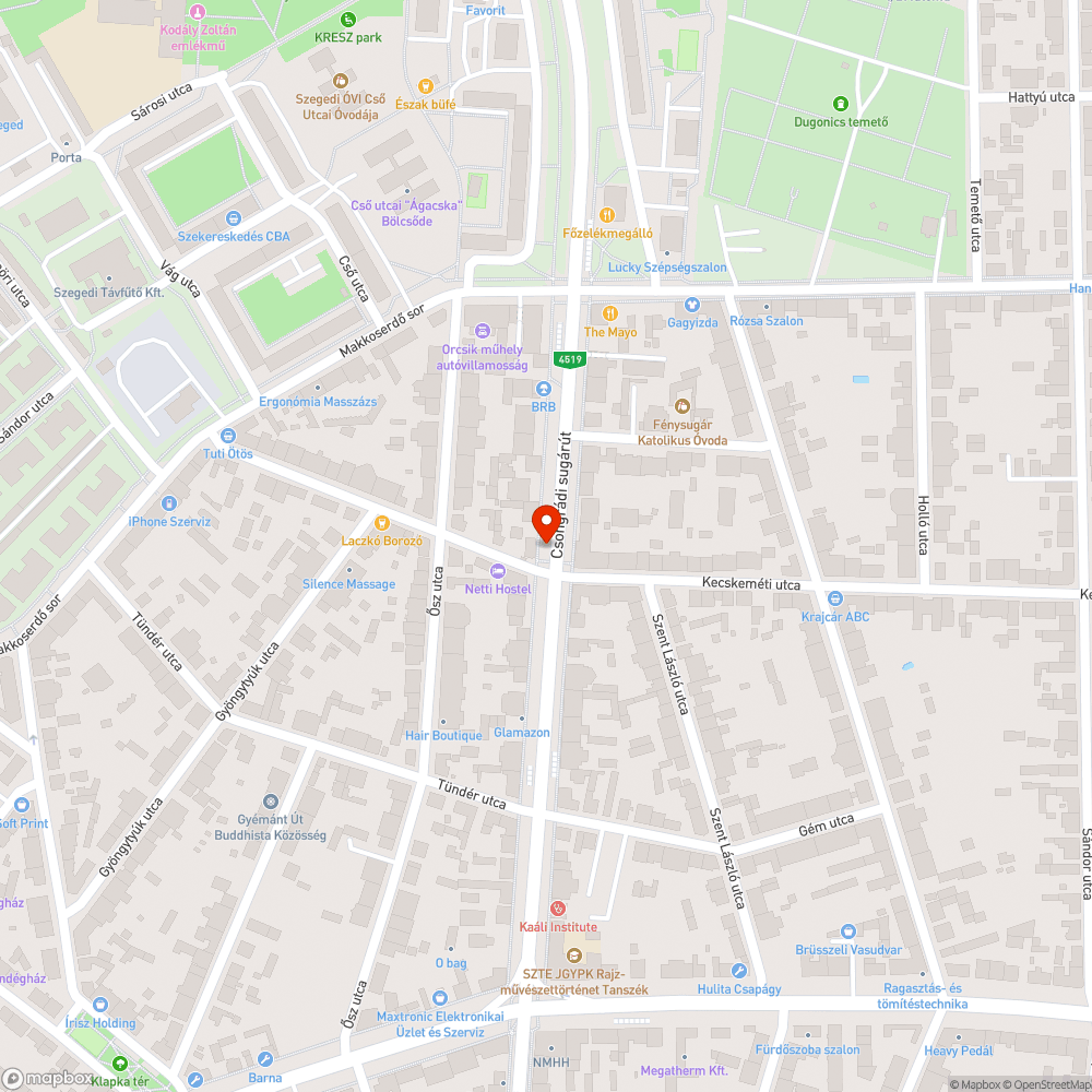 Hiányzó szemetes gyűjtőedény bejelentés helye