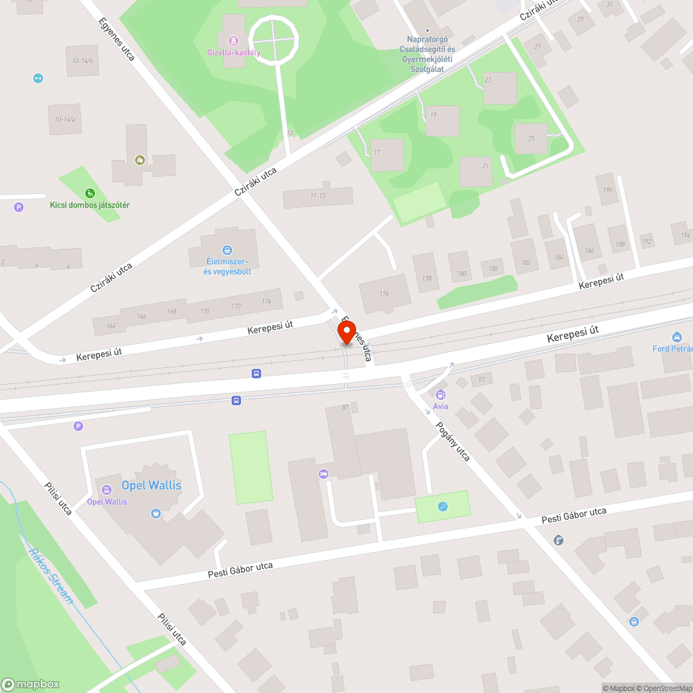 Nyitott fedél, rozsdás oszlop bejelentés helye