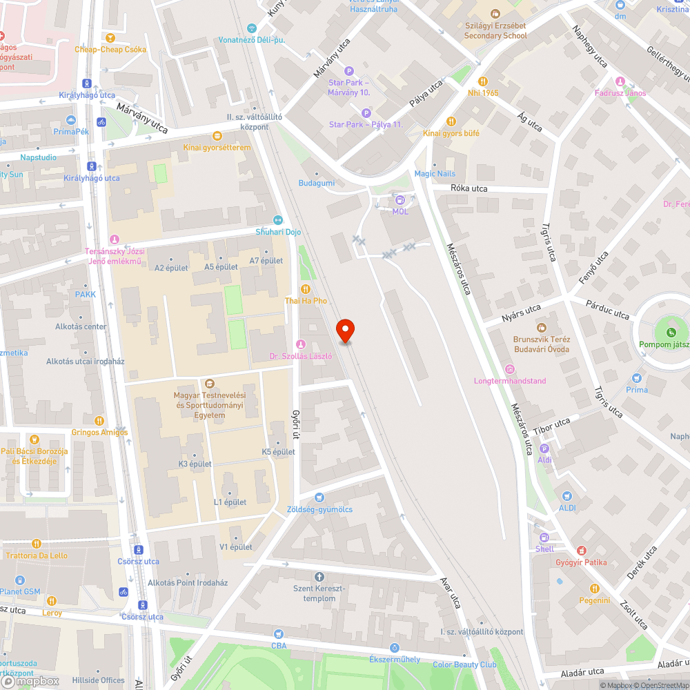 Avar utca - szemét tanya bejelentés helye