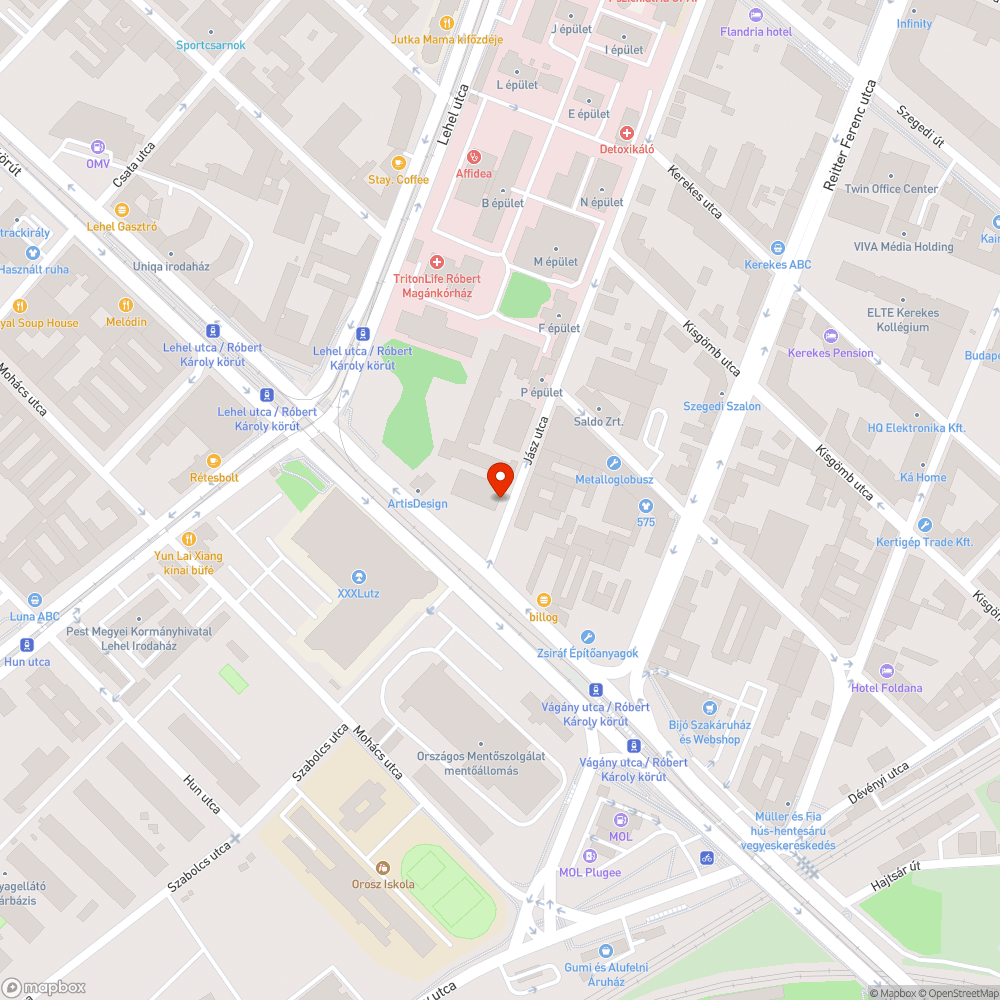 Kiplakátolt utcák bejelentés helye