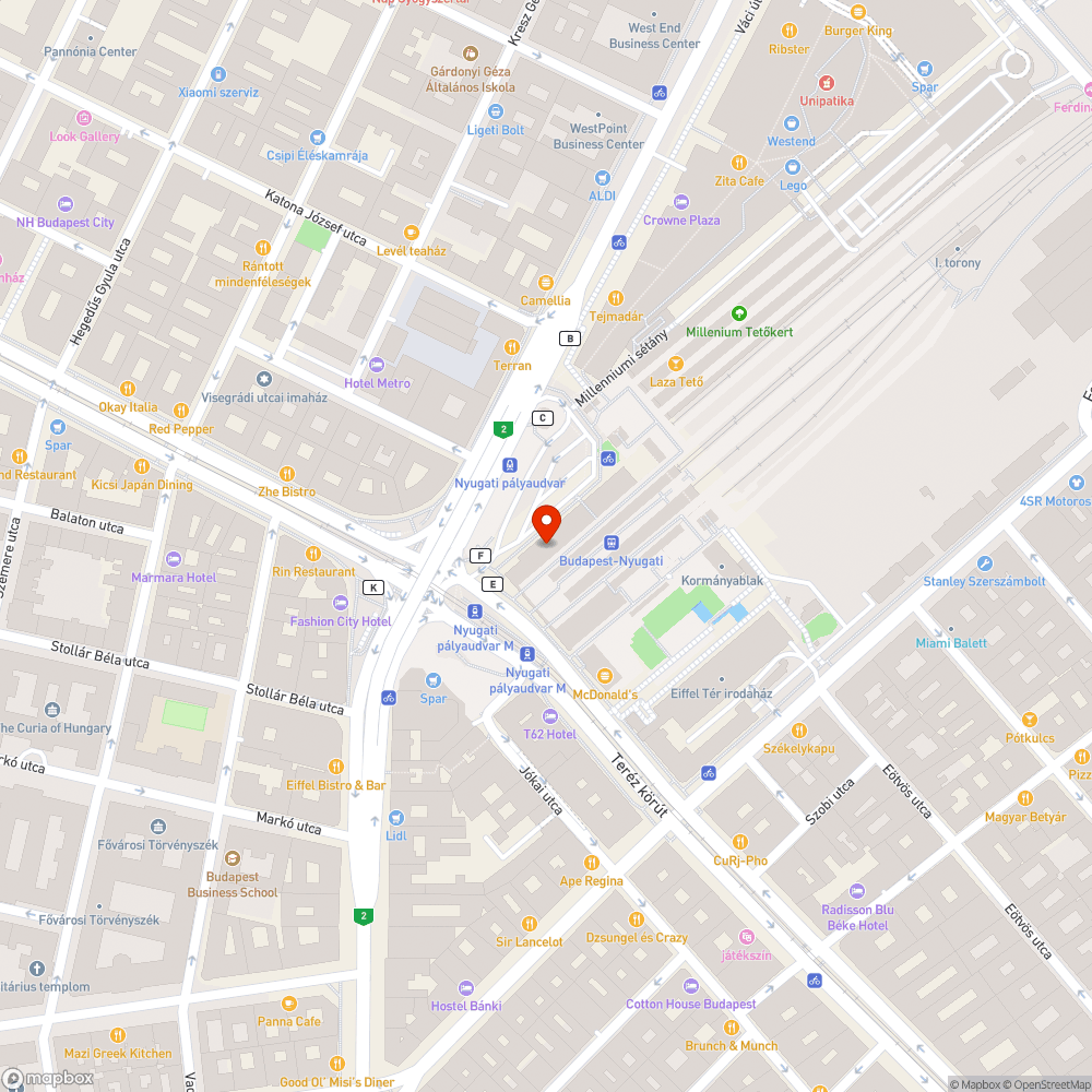 Kiégett lámpák a Nyugatiban bejelentés helye