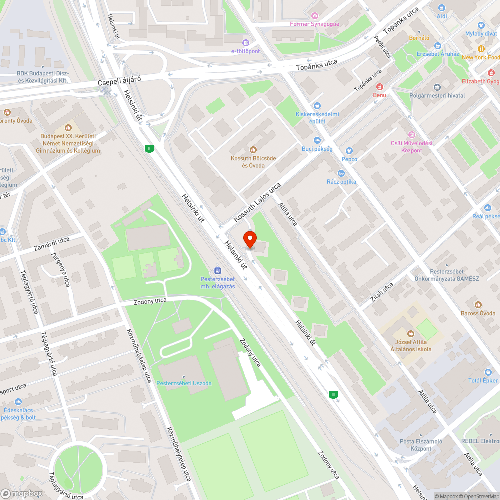 Zebra felfestés Erzsébeten bejelentés helye