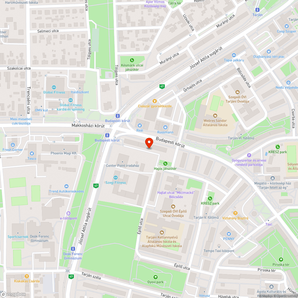 Szeged Kutyafuttató Budapesti körút mögött bejelentés helye