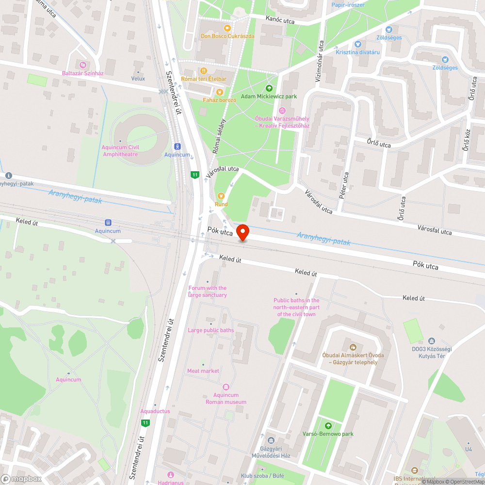 Aquincumi Múzeum kerítés bejelentés helye