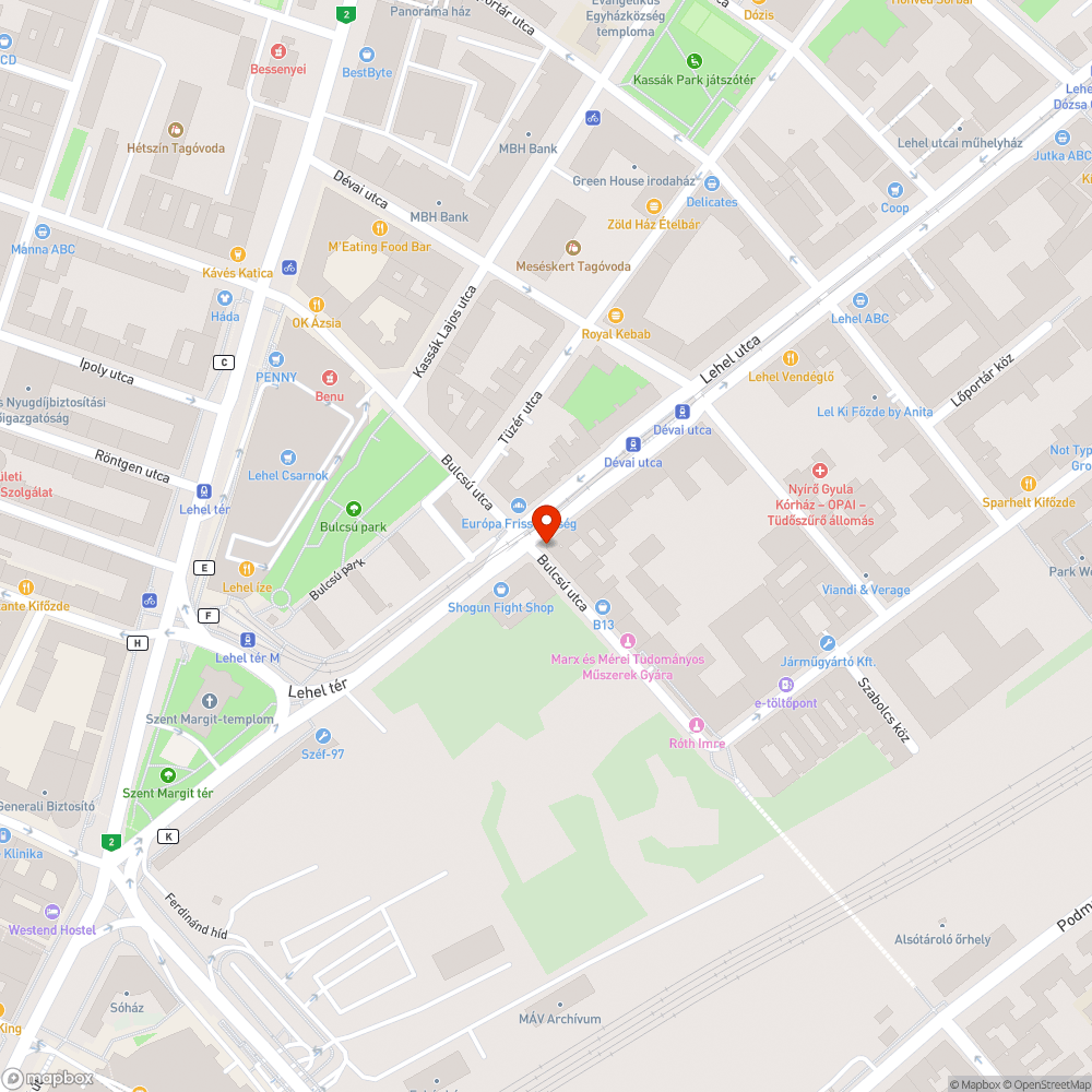 Utonálló bejelentés helye